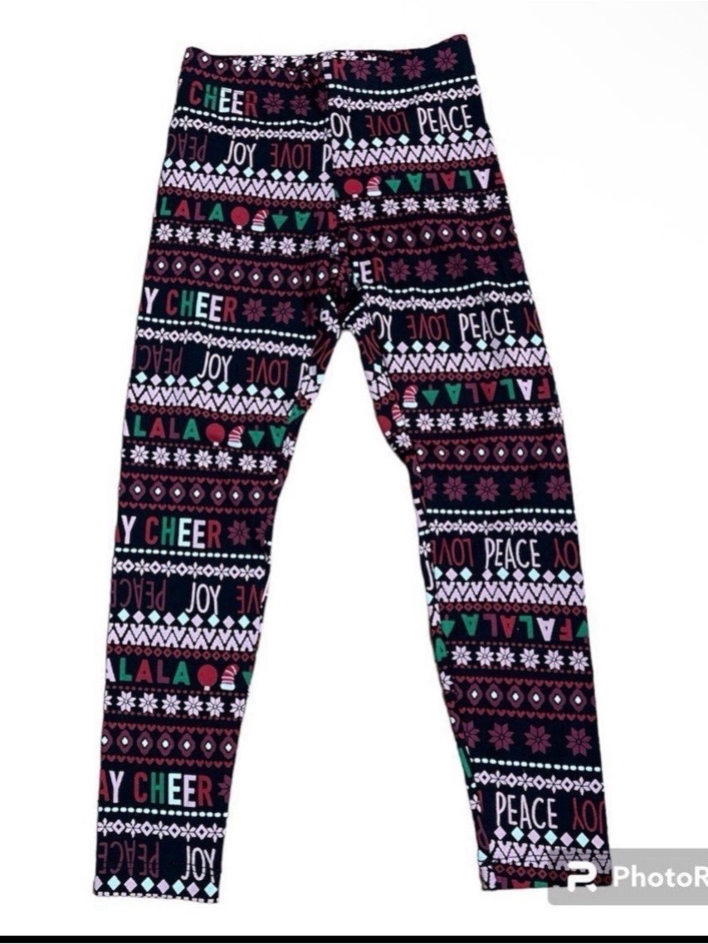 Holiday Time Christmas Girls’ Leggings Size XS (4-5) – Festive Holiday Patte